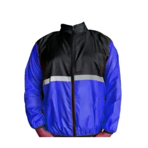Dust Coat or Windbreaker For Biker. Black & Blue or Red Black