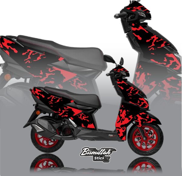 Ntorq 125 modified sticker multicolor - Image 3