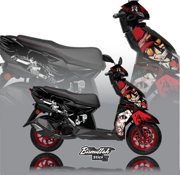 Ntorq 125 modified sticker multicolor - Image 2