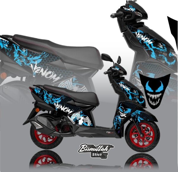 Ntorq 125 modified sticker multicolor - Image 4